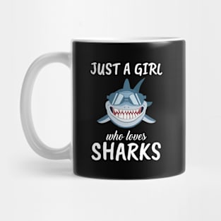 Just A Girl Who Loves Sharks Mug